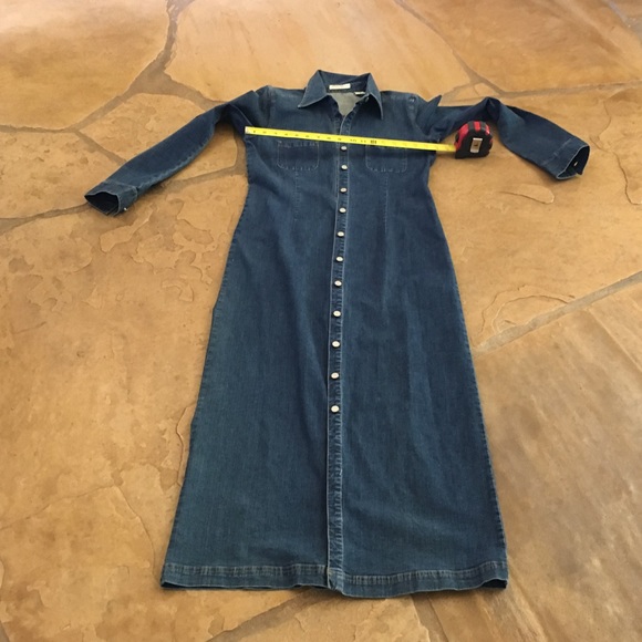 Vintage Dresses & Skirts - Eddie Bauer denim maxi dress sz M